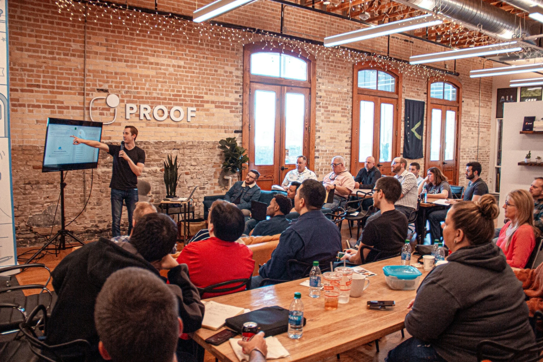 Audience at a startup weekend event